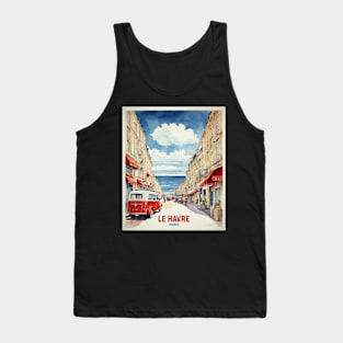 Le Havre France Vintage Travel Poster Tourism Tank Top